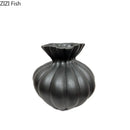 Axyaa Lotus Ceramic Vase: Elegant Desk Decor with Artificial Flowers for Room Aesthetic