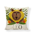 Linen Print Pillowcase 45X45CM Wildlife Collection by Axyaa