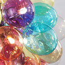 Axyaa Glass Bubble Chandelier - Nordic Ins Style LED Balloon Lamp for Girls' Room