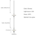 Axyaa Luxury LED Ceiling Chandelier for Home Decor