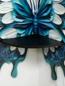 Axyaa Butterfly Crystal Shelf: Home Decor Essential Oil Rack & Floating Wall Display
