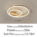 Axyaa 3 Circle Black Led Chandelier for Bedroom Living Dining Room Lighting