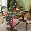 Axyaa Snowflake Table Runner Tassel Jacquard Decorative Living Room Dining Cover