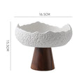 Axyaa High Footed Ceramic Salad Bowl for Molecular Cuisine and Restaurant Tableware