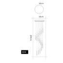 Axyaa Nordic Chandeliers Dining Room Pendant Lights Ceiling Hanging Lamps Indoor Lighting