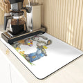 Easter Rabbit Print Kitchen Drying Mat Set by Axyaa