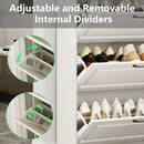Axyaa Shoe Cabinet with 5 Flip and Storage Drawers for Organized Shoe Storage