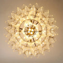 Luxury Crystal Suspension Lamps with Multi-Layer Leaf Design by Axyaa