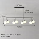 Axyaa Cherry Pendant Light - White Glass Chandelier for Living Room & Dining Table