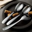 Axyaa Stainless Steel Long Handle Oval Pointed Spoon Set
