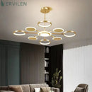 Axyaa Modern Nordic Gold Chandelier: Creative Dining Room & Bar Fixture