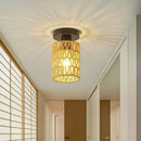Axyaa Bohemian E27 Ceiling Light for Kitchen, Bathroom, Hallway - Farmhouse Style Lighting Fixtures