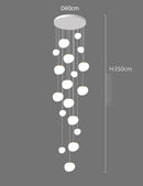 Axyaa LED Ring Pendant Light Chandeliers for Living Room Dining Room Indoor Lighting