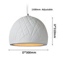 Axyaa Nordic Art LED Droplight for Dining Room - Handmade Japanese Wabi Sabi Pendant Lamp