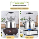 Axyaa Stainless Steel Flower Teapot with Filter, Large Capacity for Gas Stove & Electric Furnace
