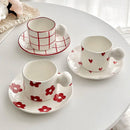 Axya Korean Style Ceramic Coffee Tea Mug Set