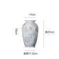 Axyaa Chinese Blue Floral Ceramic Vase for Luxurious Living Room Décor