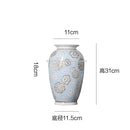 Axyaa Chinese Blue Floral Ceramic Vase for Luxurious Living Room Décor