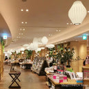 Silk Japanese Pendant Lights for Staircase by Axyaa - LED Restaurant Lighting