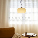 Axyaa White Glass LED Pendant Chandelier for Dining Room, Kitchen, Bedroom - Modern Italian Design