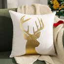 Axyaa Embroidered Snowflakes Christmas Cushion Cover