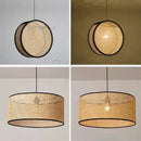 Axyaa Bamboo Woven Rattan Chandelier: Modern, Minimalist, Eastern Style Lighting