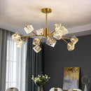 Axyaa Crystal Pendant Light: Luxury Postmodern Dining Room Hanging Lamp