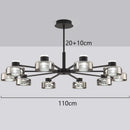 Axyaa Glass Pendant Light for Modern Living Room, Dining, and Bedroom