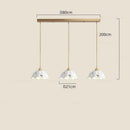 Axyaa Modern Ceramic LED Pendant Light - French Style Hanging Lamp