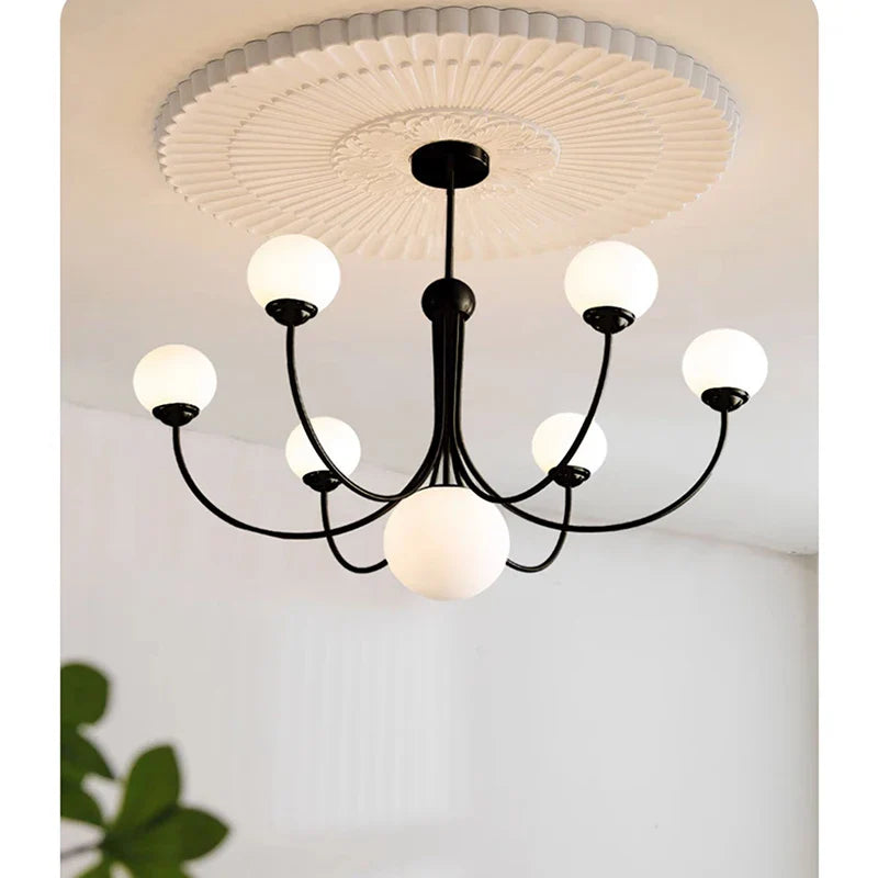 Axyaa Modern Living Room Chandelier, American & French Style, Simple & Fashionable Design