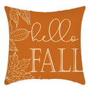 Axyaa Pumpkin Linen Throw Pillow Cover 18x18in for Thanksgiving Couch