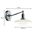 LED Wall Lamp by Axyaa: Danish Design, Nordic Home Decor, Glass Shade, Replaceable Bulb, Bedroom Lighting.