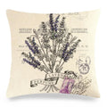 Axyaa Lavender Print Collection Pillowcase for Home Decor and Bedding