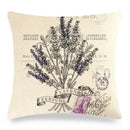 Axyaa Lavender Print Collection Pillowcase for Home Decor and Bedding