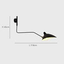 Axyaa Long Arm LED Wall Sconce with Adjustable Angle