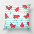 Axyaa Tropical Fruits Cushion Cover Watermelon Pineapple Decorative Pillow Case