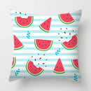 Axyaa Tropical Fruits Cushion Cover Watermelon Pineapple Decorative Pillow Case