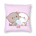 Axyaa Bedroom Living Room Couple Cute Cat Fishing Goma Federa Decor Set