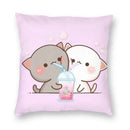 Axyaa Bedroom Living Room Couple Cute Cat Fishing Goma Federa Decor Set