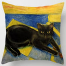 Axyaa Cartoon Cat Pillow Cover for Home Office Bedroom Sofa Car Decoration