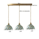 Axyaa Nordic Copper Pendant Light Clear Glass Vintage American Style Lamp