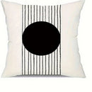 Axyaa Minimalist Round Printed Pillowcase Cover