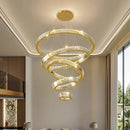 Axyaa Crystal Chandelier Stair Pendant Lights for Modern Home Decoration & Interior Lighting