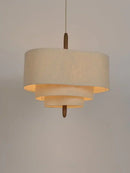 Axyaa Japanese Retro Ceiling Chandelier Cloth Pendant Lamp Home Decor