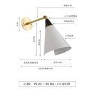Axyaa Athena Brass Wall Lamp LED Swing Arm Sconces Black/Gold Kitchen Study