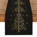 Golden Stars Table Runner - Rustic Wedding Party Decor by Axyaa