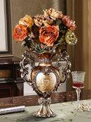 Axyaa European Resin Vase Dried Flower Arrangement Plate Home Decor
