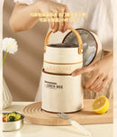 Axyaa Cute Insulated Lunch Box Bucket - Double-Layer Stainless Steel