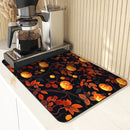 Axyaa Halloween Maple Absorbent Draining Mat for Kitchen and Bathroom