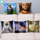 Axyaa Jesus Christ Soft Plush Cushion Cover 45*45 Throw Pillow Case Home Decor
